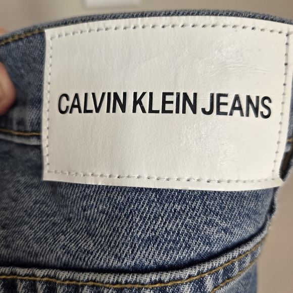 ⭐️Calvin Klein Mens Blue Skinny Jeans with Distressed Details Size 29 - Picture 4 of 6